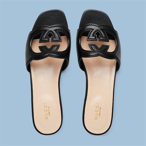 gucci g cutout sandals